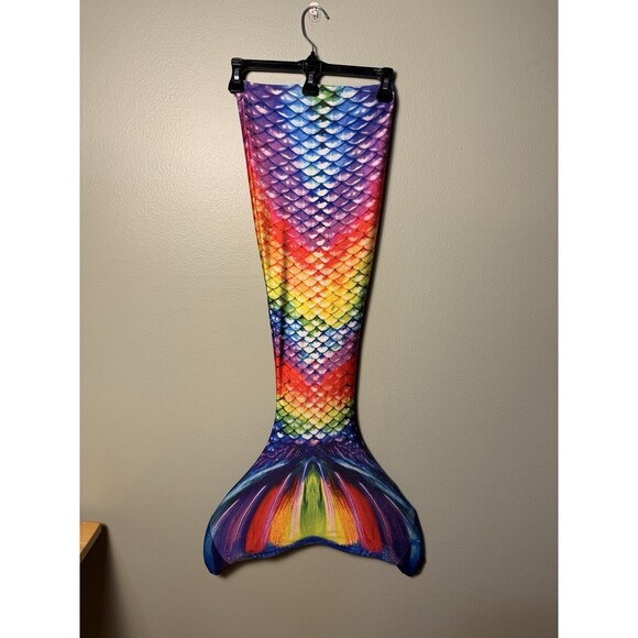 Fin Fun Other - Fin Fun Mermaidens Swimming Tail with Monofin - Rainbow, Kid’s Size 6